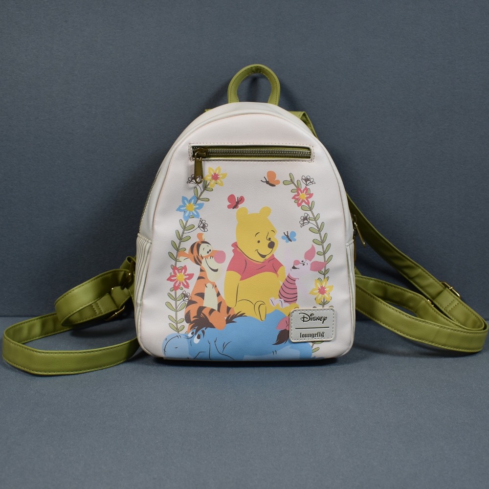 Loungefly x Disney Winnie the Pooh‎ Tigger Piglet Mini Backpack/Purse Pink Green